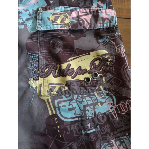 Jet Pilot Board Shorts Size 30 Swim Beach Coast Trunk Surf Outdoor Preppy EUC - Picture 8 of 10